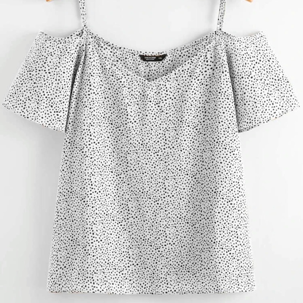 Women’s Dalmatian Cold Shoulder Blouse